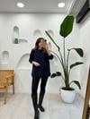 LACİVERT 2687 TAŞ DETAY SWEATSHİRT