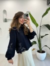 LACİVERT 2829 NAKIŞ DETAY SWEAT 
