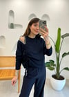 LACİVERT 2858 TAŞLI SWEAT 