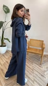 LACİVERT 2872 FERMUARLI TAKIM 