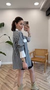 LACİVERT 2882 ÇİZGİLİ GÖMLEK 