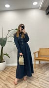 LACİVERT 2962 DÜĞME DETAY ELBİSE 