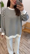 LACİVERT 3030 ÇİZGİLİ SWEAT