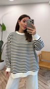 LACİVERT 3030 ÇİZGİLİ SWEAT