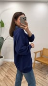 LACİVERT 3133 KOT GARNİLİ SWEAT