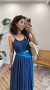 LACİVERT 3173 ASKILI ELBİSE