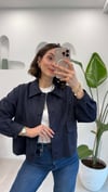 LACİVERT 32100 KADİFE GÖMLEK 