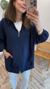 LACİVERT 33228 KANGURU CEP BOMBER 