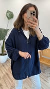 LACİVERT 33228 KANGURU CEP BOMBER 