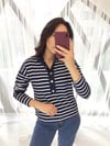 LACİVERT 3358 ÇİZGİLİ SWEAT