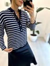 LACİVERT 3358 ÇİZGİLİ SWEAT