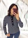 LACİVERT 3358 ÇİZGİLİ SWEAT