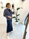 LACİVERT 3358 ÇİZGİLİ SWEAT