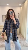 LACİVERT 3386 EKOSE GÖMLEK 