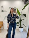 LACİVERT 34079 DESENLİ GÖMLEK 