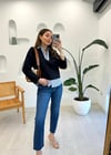 LACİVERT 34152 ÇİZGİLİ SWEAT
