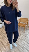 LACİVERT 34382 BASKILI TAKIM