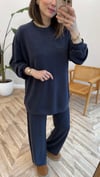 LACİVERT 34474 TAŞ DETAY TAKIM