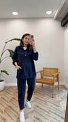 LACİVERT 34478 ÇITÇITLI KANGURU TAKIM