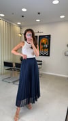 LACİVERT 34529 TAŞLI PİLİSE  ETEK 