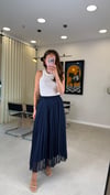 LACİVERT 34529 TAŞLI PİLİSE  ETEK 