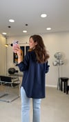 LACİVERT 3460 NAKIŞ DETAY GÖMLEK