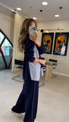 LACİVERT 3503 BAĞLAMALI GARNİLİ TAKIM 