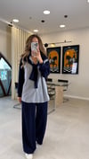LACİVERT 3503 BAĞLAMALI GARNİLİ TAKIM 