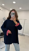 LACİVERT 3521 GARNİLİ SWEAT 