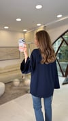LACİVERT 3550 BEL BAĞLAMLI TUNİK 