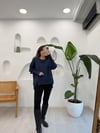 LACİVERT 40111 OVERSİZE SWEAT 