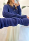 LACİVERT 4088 SİMLİ ANGORA HIRKA 