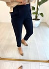 LACİVERT 4157 BANT DETAY HAVUÇ PANTOLON