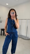 LACİVERT 4174 DENİM YELEK TAKIM 