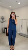 LACİVERT 4174 DENİM YELEK TAKIM 