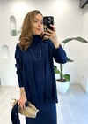 LACİVERT 4197 TRİKO HIRKA ELBİSE 