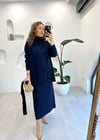 LACİVERT 4197 TRİKO HIRKA ELBİSE 