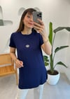 LACİVERT 4491 AKSESUARLI TİŞÖRT
