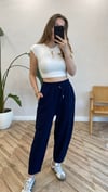 LACİVERT 4492 KESİK DETAY PANTOLON