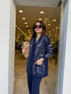 LACİVERT 4589 SHİNY TRİKO HIRKA 