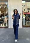 LACİVERT 4589 SHİNY TRİKO HIRKA 
