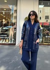 LACİVERT 4589 SHİNY TRİKO HIRKA 