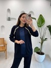 LACİVERT 4623 TAŞLI PAMUK TAKIM