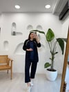 LACİVERT 4623 TAŞLI PAMUK TAKIM