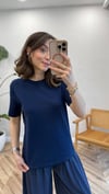 LACİVERT 4625 BASİC TİŞÖRT 