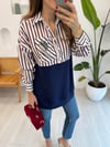 LACİVERT 4661 GÖMLEK DETAY SWEAT 