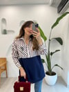 LACİVERT 4661 GÖMLEK DETAY SWEAT 