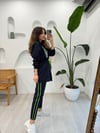 LACİVERT 4664 NAKIŞLI ÇİZGİLİ TAKIM 