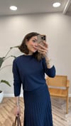LACİVERT 4711 TRİKO BLUZ 