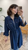 LACİVERT 4978 FERMUARLI KAP 